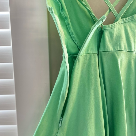 Mint Deep V Dress - Picture 7 of 8